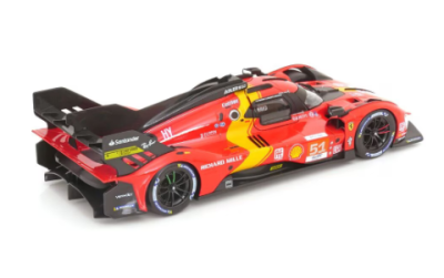 Метална кола Ferrari Racing 499P LMH Bburago 1:18  