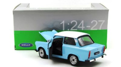 Метална кола Trabant 601 blue Welly 1:24