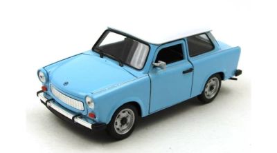 Метална кола Trabant 601 blue Welly 1:24