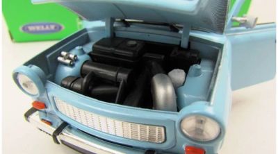 Метална кола Trabant 601 blue Welly 1:24