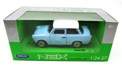 Метална кола Trabant 601 blue Welly 1:24