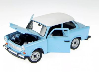 Метална кола Trabant 601 blue Welly 1:24
