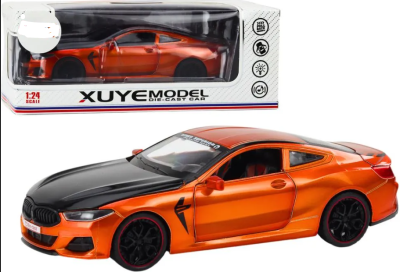 Метален автомобил БМВ М8 със звук и светлини 1/24 