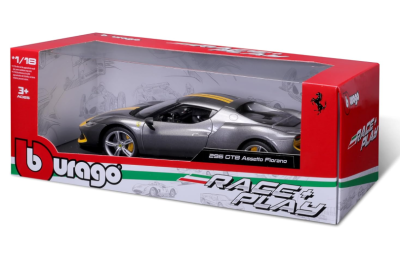 Метална кола Ferrari 296 GTB Assetto Fiorano Bburago 1:18  