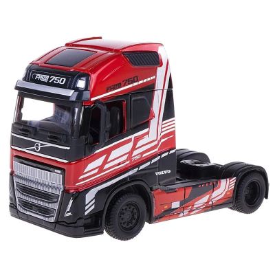 Метален камион Volvo FH16 Globetrotter 750 XXL red Bburago 1/43 