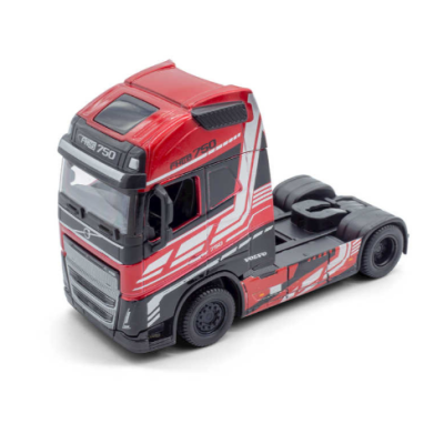 Метален камион Volvo FH16 Globetrotter 750 XXL red Bburago 1/43 