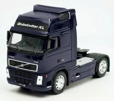 Метален камион влекач Volvo FH12 WELLY 1/32 тъмно син