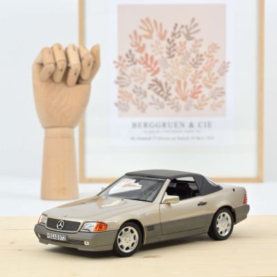Метална кола Mercedes-Benz 500 SL 1989 Norev 1:18 - 183719