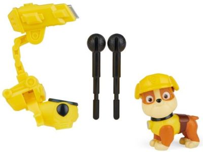 Paw Patrol Екшън фигурка куче с бойно снаряжение Rubble