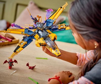 Конструктор LEGO NINJAGO 71833 Супер буреносен джет на Рас и Арин