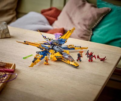 Конструктор LEGO NINJAGO 71833 Супер буреносен джет на Рас и Арин