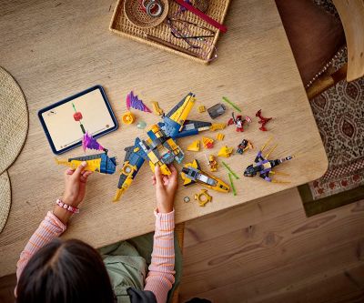 Конструктор LEGO NINJAGO 71833 Супер буреносен джет на Рас и Арин