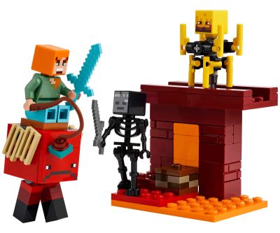 Конструктор LEGO Minecraft 21266 Битка в пъплената лава
