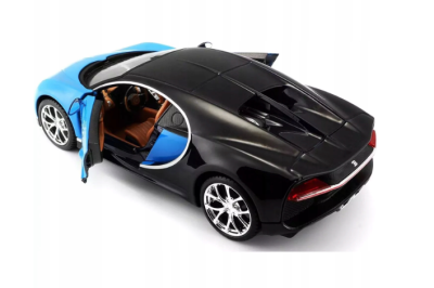 Метална кола за сглобяване Bugatti Chiron Maisto 1:24 39514 син