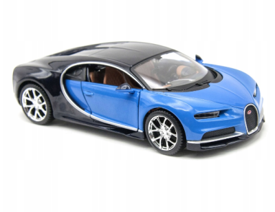 Метална кола за сглобяване Bugatti Chiron Maisto 1:24 39514 син