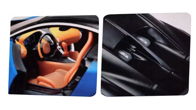 Метална кола за сглобяване Bugatti Chiron Maisto 1:24 39514 син