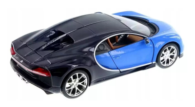Метална кола за сглобяване Bugatti Chiron Maisto 1:24 39514 син