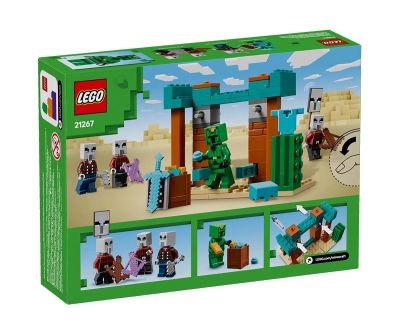 Конструктор LEGO Minecraft 21267 Пустинният патрул на злобарите
