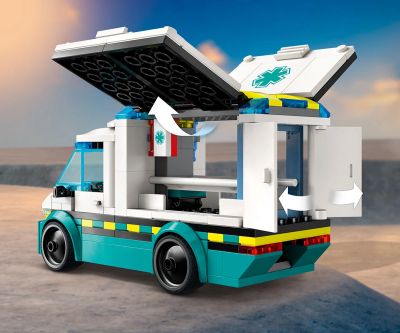 Конструктор Линейка за спешна помощ LEGO City 60451 