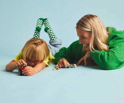 Конструктор LEGO City 60461 Червен фермерски трактор с ремарке и овца