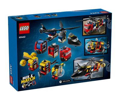 Конструктор LEGO City 60462 Хеликоптер, пожарна кола и подводница 
