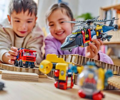Конструктор LEGO City 60462 Хеликоптер, пожарна кола и подводница 