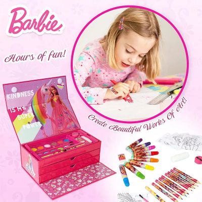 Комплект за рисуване в триетажно куфарче Barbie 668277