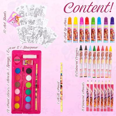 Комплект за рисуване в триетажно куфарче Barbie 668277