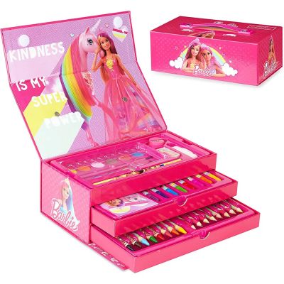 Комплект за рисуване в триетажно куфарче Barbie 668277