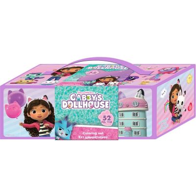 Комплект за рисуване в триетажно куфарче GABBY'S DOLLHOUSE 796388
