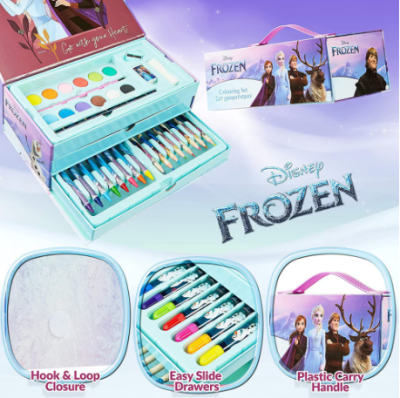 Комплект за рисуване в триетажно куфарче Frozen 667668