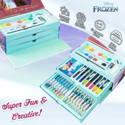 Комплект за рисуване в триетажно куфарче Frozen 667668