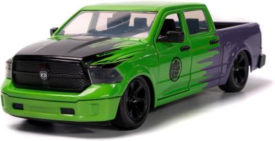 Метален джип пикап Ram 1500 с фигурка Hulk Jada 253225029 - 1:24 