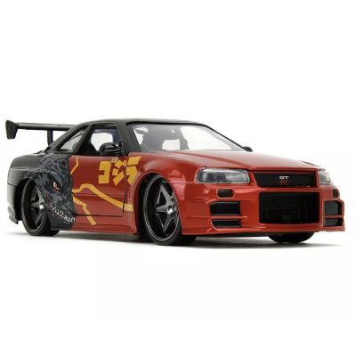 Метална кола Nissan Skyline GT-R Godzilla 2002 Jada 253253024 - 1:24 