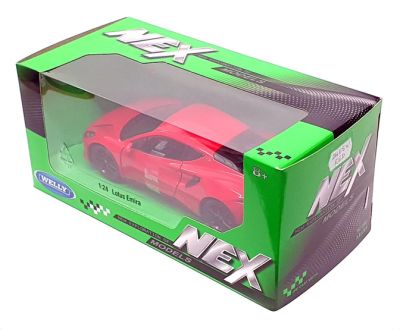 Метална кола Lotus Emira red Welly 1/24