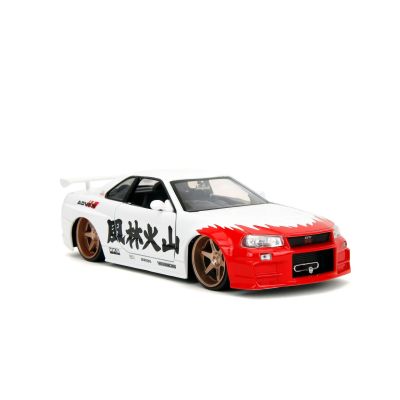 Метална кола Nissan Skyline GT-R Street Fighter Ryu Jada 253255071 - 1:24 