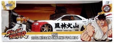 Метална кола Nissan Skyline GT-R Street Fighter Ryu Jada 253255071 - 1:24 