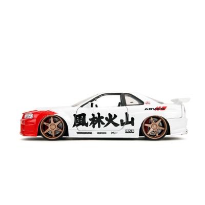 Метална кола Nissan Skyline GT-R Street Fighter Ryu Jada 253255071 - 1:24 