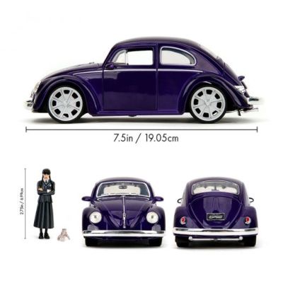 Метална кола Wednesday Volkswagen Beetle Jada 253255076 - 1:24 
