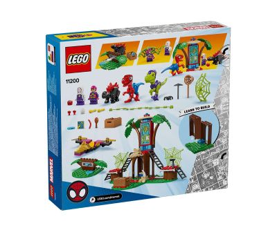 Конструктор LEGO Spidey 11200 Битката с раптори на Спайди и Гоби в щаба в дървесната къща
