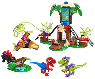 Конструктор LEGO Spidey 11200 Битката с раптори на Спайди и Гоби в щаба в дървесната къща