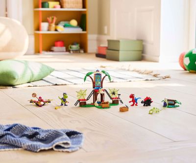 Конструктор LEGO Spidey 11200 Битката с раптори на Спайди и Гоби в щаба в дървесната къща