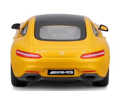 Метален автомобил Mercedes AMG GT Bburago 1:32 жълт