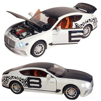 Метален автомобил Bentley Continental GT 370 със звук и светлини 1/24 бял