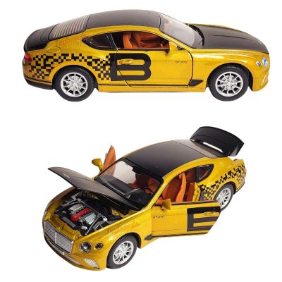 Метален автомобил Bentley Continental GT 370 със звук и светлини 1/24 златист
