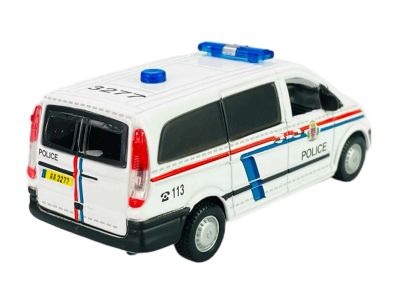 Металeн микробус Mercedes-Benz Vito Police 1:50 Bburago бял