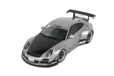 Умален модел Porsche 911 RWB Abu Dhabi Silver 2024 GT SPIRIT GT483 - 1:18