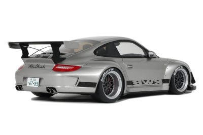 Умален модел Porsche 911 RWB Abu Dhabi Silver 2024 GT SPIRIT GT483 - 1:18
