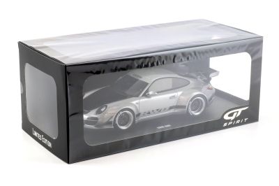 Умален модел Porsche 911 RWB Abu Dhabi Silver 2024 GT SPIRIT GT483 - 1:18
