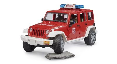 Джип Пожарна служба Jeep Wrangler Unlimited Rubicon с пожарникар Bruder 02528